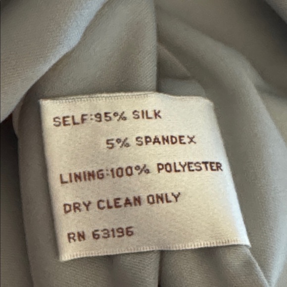 Suzi Chin For Maggy Boutique Grey Purple Silk Dress Floral Mini Work Party Sz 2 - Picture 6 of 6